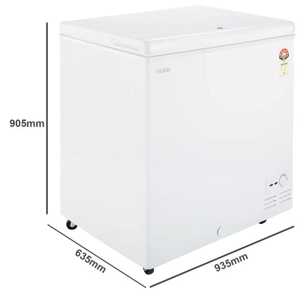 Haier HFC-290SM5 251 Litre Single Door Deep Freezer with 5 Star, White