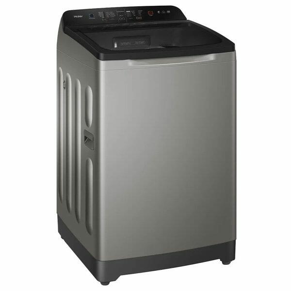 Haier HWM75-H678ES5, 7.5 KG Fully Automatic Top Load Machine with Back Panel, Built-in Heater and Oceanus Wave Drum and Storm Pulsator, Brown Grey