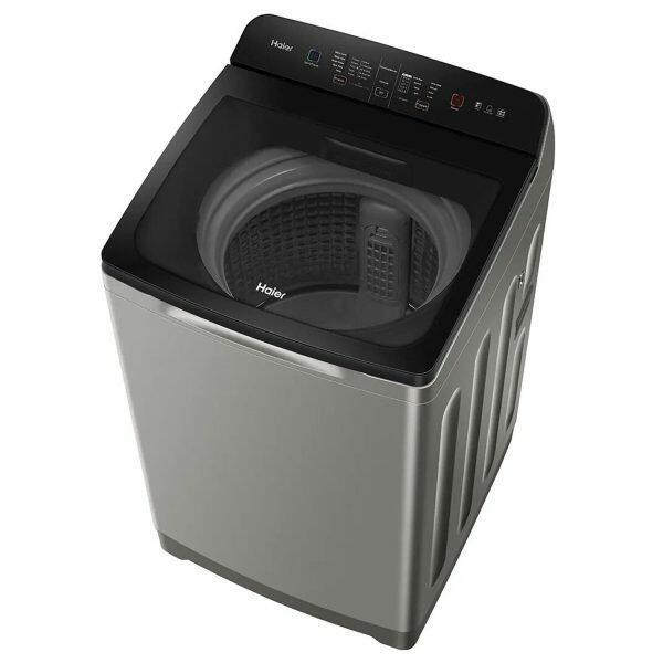 Haier HWM75-H678ES5, 7.5 KG Fully Automatic Top Load Machine with Back Panel, Built-in Heater and Oceanus Wave Drum and Storm Pulsator, Brown Grey