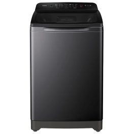 Haier HWM80-H678ES8, 8 KG Fully Automatic Top Load Machine with Storm Pulsator, Back Panel and Built-In Heater, Brown Grey