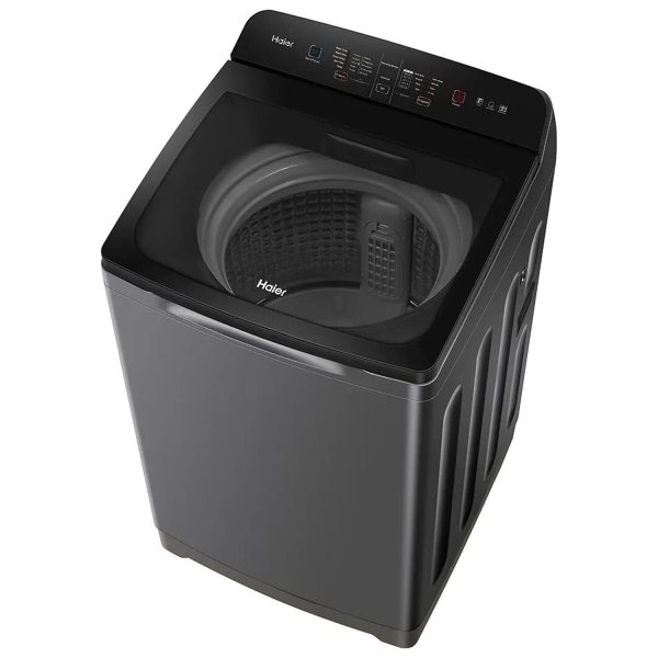 Haier HWM80-H678ES8, 8 KG Fully Automatic Top Load Machine with Storm Pulsator, Back Panel and Built-In Heater, Brown Grey
