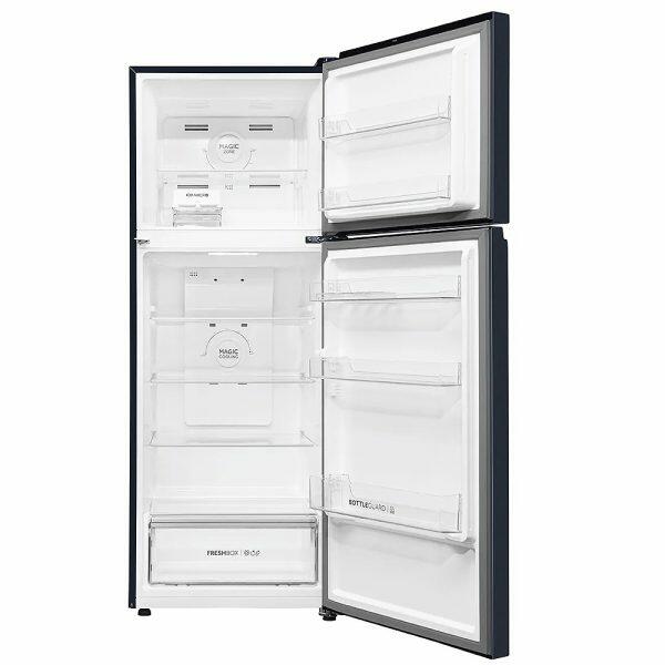 Haier HRF-3782BGK, 328 Litre 2 Star Double Door Refrigerator with 10-in-1 Convertible, Graphite-Black