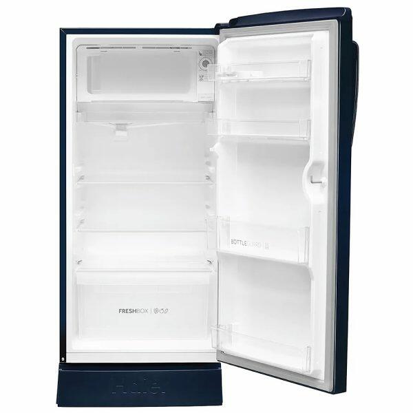 Haier HRD-1962CBLPBL, 175 Litre 2 Star Single Door Refrigerator, With Base Drawer Blue Lotus