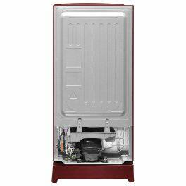 Haier HRD-1962PRLCRL, 175 Litre 2 Star Single Door Refrigerator, with base drawer Red Lotus