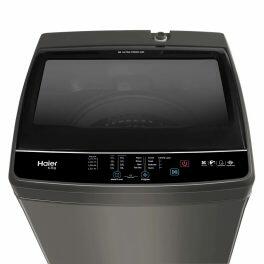 Haier HWM65-306ES5, 6.5 KG Fully Automatic Top Load Machine with Oceanus Wave Drum, 15 Minutes Quick Wash and 5 Star Rating, Brown Grey