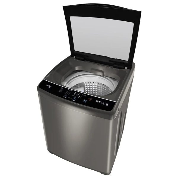 Haier HWM70-306ES5, 7 KG Fully Automatic Top Load Machine with Oceanus Wave Drum, 15 Minutes Quick Wash and 5 Star Rating, Brown Grey