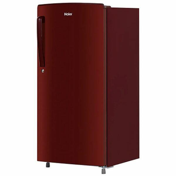 Haier HRD-1851BBR 165 Litre 2 Star Single Door Refrigerator, Burgandy Red