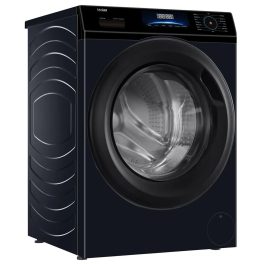 Haier HW80-IM12929EBKF, 8 KG 1200 RPM Fully Automatic Frontload Machine with Inverter Motor, 525MM Super Drum and 12 Year Motor Warranty, Black