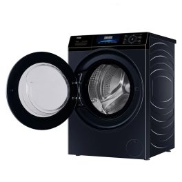 Haier HW80-IM12929EBKF, 8 KG 1200 RPM Fully Automatic Frontload Machine with Inverter Motor, 525MM Super Drum and 12 Year Motor Warranty, Black