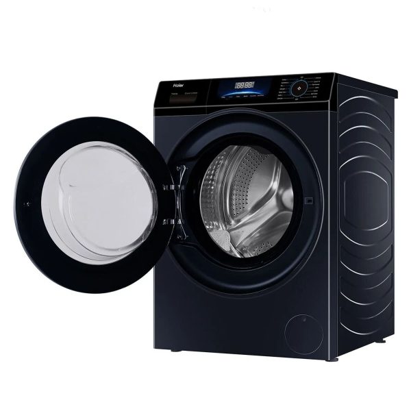 Haier HW80-IM12929EBKF, 8 KG 1200 RPM Fully Automatic Frontload Machine with Inverter Motor, 525MM Super Drum and 12 Year Motor Warranty, Black