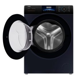 Haier HW80-IM12929EBKF, 8 KG 1200 RPM Fully Automatic Frontload Machine with Inverter Motor, 525MM Super Drum and 12 Year Motor Warranty, Black
