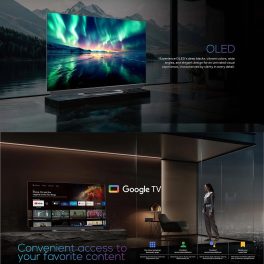 Haier 55C11, OLED TV with Dolby Vision and Harman Kardon Speakers with Hands Free Operation, Grey