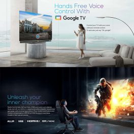 Haier 55C11, OLED TV with Dolby Vision and Harman Kardon Speakers with Hands Free Operation, Grey