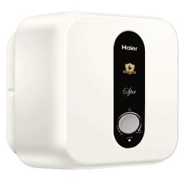 Haier ES10V-S1, 10 Litre Vertical Storage water Heater with Glass Lined Tank, 8 Bar Pressure and 4 Star Rating, White