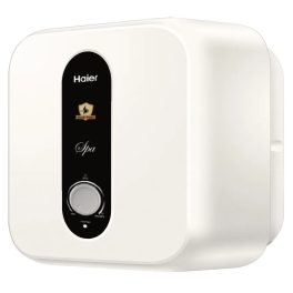 Haier ES10V-S1, 10 Litre Vertical Storage water Heater with Glass Lined Tank, 8 Bar Pressure and 4 Star Rating, White