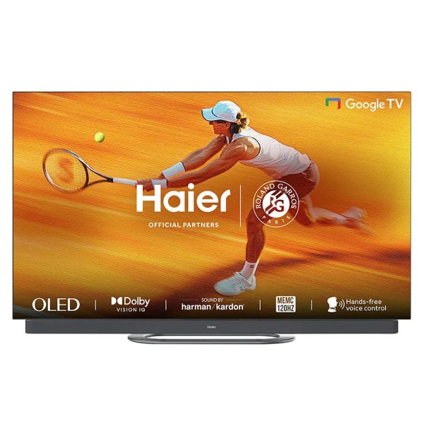 Haier 55C11, OLED TV with Dolby Vision and Harman Kardon Speakers with Hands Free Operation, Grey