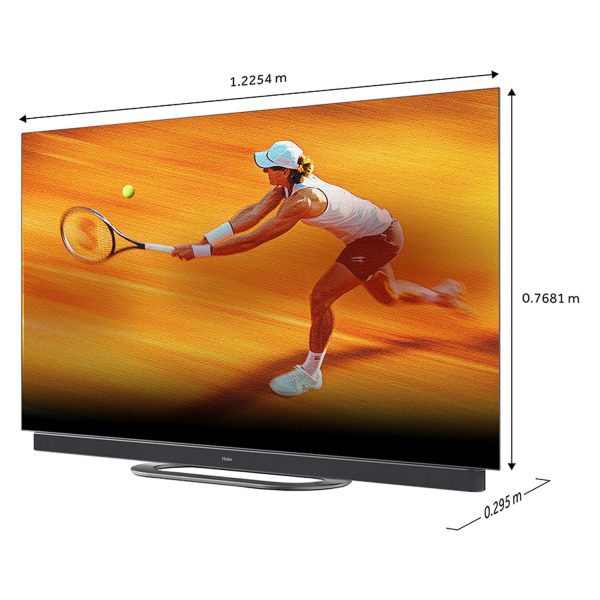 Haier 55C11, OLED TV with Dolby Vision and Harman Kardon Speakers with Hands Free Operation, Grey