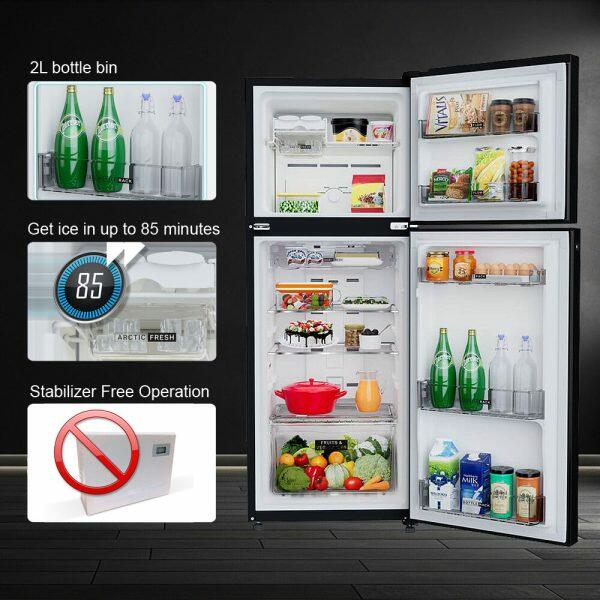 Whirlpool NEO258LHCLSPLS, 212L 1Star Double Door Refrigerator, 20 Years Warranty on Compressor, NightAthena
