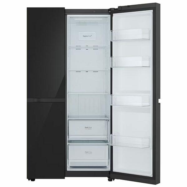 LG 650L Side by Side Refrigerator (GL-B257DBM3, Black Mirror)