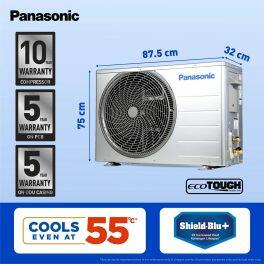 Panasonic CU-RU18AKY 1.5 Ton 3 Star Inverter AC with 7-in-1 Convertible, White