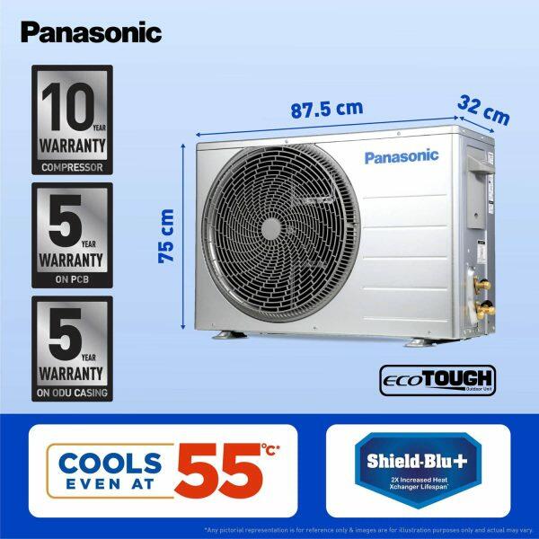 Panasonic CU-RU18AKY 1.5 Ton 3 Star Inverter AC with 7-in-1 Convertible, White