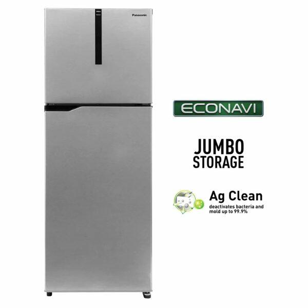 Panaonic TG322BVHN, 309 Litre 2 Star Double Door Refrigerator with 6 Stage Intelligent Inverter Compressor and 35 Litre Jumbo Vegetable Box, Grey