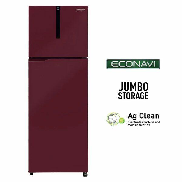 Panasonic 280L 2 Star Double Door Refrigerator (NR-TH292BPRN, Deep-Wine)