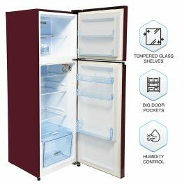 Panasonic 280L 2 Star Double Door Refrigerator (NR-TH292BDRN, Harnel Wine)