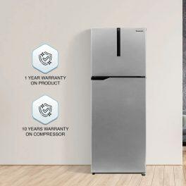 Panaonic TG322BVHN, 309 Litre 2 Star Double Door Refrigerator with 6 Stage Intelligent Inverter Compressor and 35 Litre Jumbo Vegetable Box, Grey