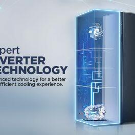 Haier HRT-683GK, 598 Litre Side by Side Refrigerator with Expert Inverter Technology and Digital Control Panel, Graphite Black