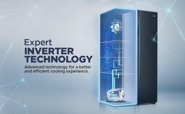 Haier HRT-683GK, 598 Litre Side by Side Refrigerator with Expert Inverter Technology and Digital Control Panel, Graphite Black