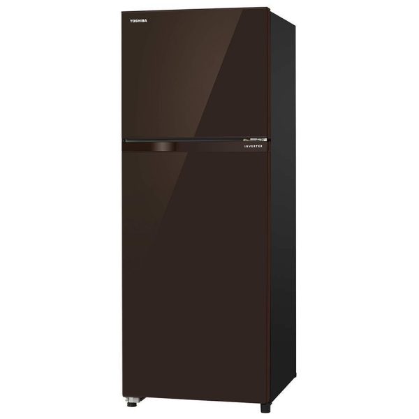 Toshiba GR-AG36INXB, 305L 2Star Double Door Refrigerator, Brown