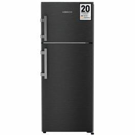 Liebherr TCLBSB 2411, 245L 2 Star inverter, Hot to Cool, Pocket Handle, Frost Free Double Door Refrigerator, 20 Years Warranty on Compressor, Freezer 51 L, Black Steel