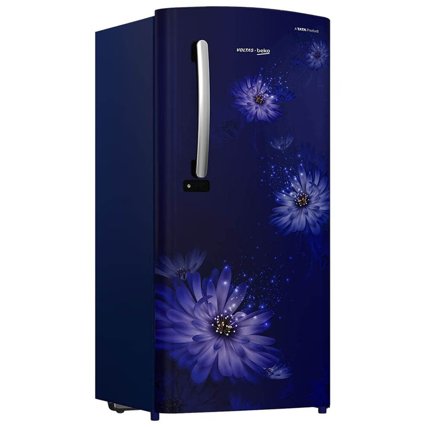 Voltas Beko 185 Litre 4 Star Single Door Refrigerator with Quick Freezer, Safe Box and Crisper Humidity Control, Dahile Blue, RDC220B/W0DBE0M Voltas Beko 185 Litre 4 Star Single Door Refrigerator with Quick Freezer, Safe Box and Crisper Humidity Control, Dahile Blue, RDC220B/W0DBE0M