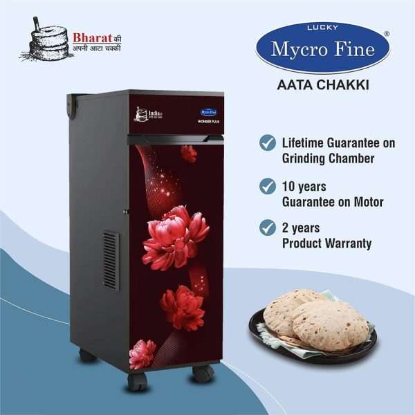 Mycrofine Wonder Plus, 6.5 KG SS Grinding chamber with 6 Blade Rotter Cutter, 100% Copper Motor, Soft Close Door and Smart I-Sensor Technology, Red Rose