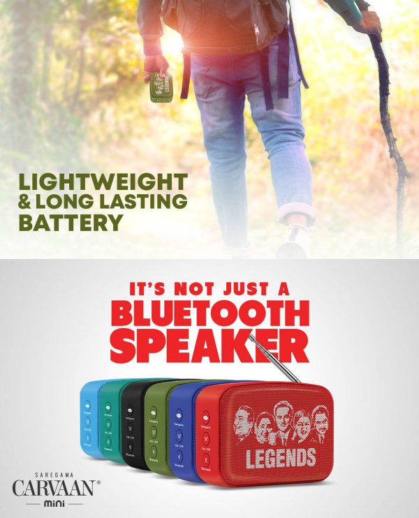 Saregama Carvaan Mini Hindi 2.0, Sunset Red
