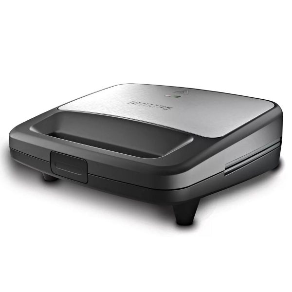 Philips HD2289/00, Panini Sandwich Maker with Non-Stick Plates, Light Indicator and Uniform Heat Dispersion, Black