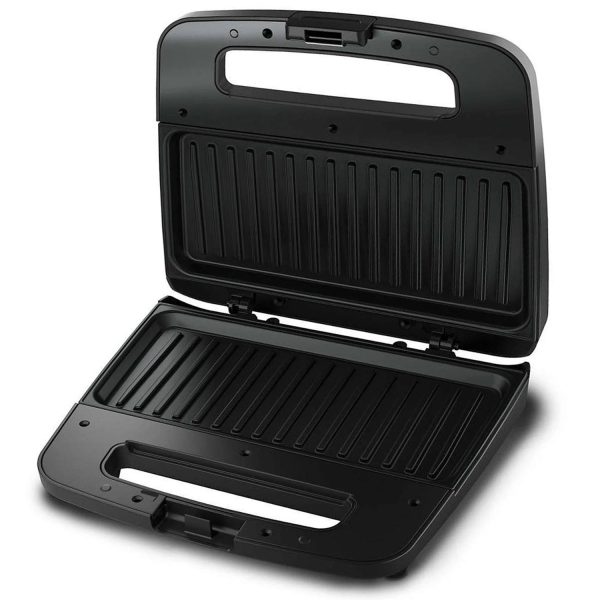 Philips HD2289/00, Panini Sandwich Maker with Non-Stick Plates, Light Indicator and Uniform Heat Dispersion, Black
