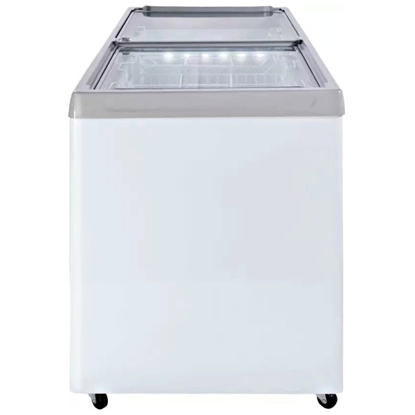 Haier HFC400GM5 340 Litre Glass Top Deep Freezer with 5 Star, White