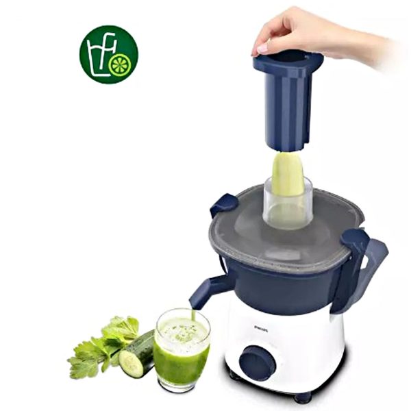 Philips HL7567, 500 Watt 2 Jar Mixer Grinder with Easy to assemble with dual lock system and Non-Slip Feet, White/Blue
