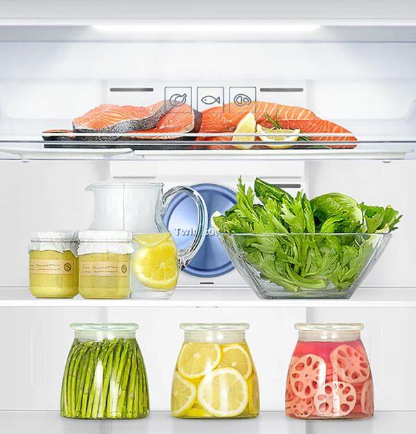 Samsung 301L 2 Star Double Door Refrigerator (RT34C4522S8, Elegant Inox)
