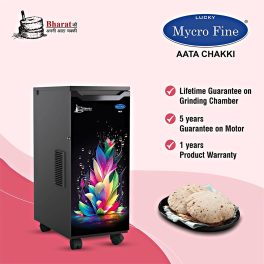 Mycrofine Neo, 5 KG MS Grinding chamber with Vacuum Cleaner with 100% Copper Winding Motor, 4 Blade Steel Rotter Cutter, High Tech Filter, Multi Leave