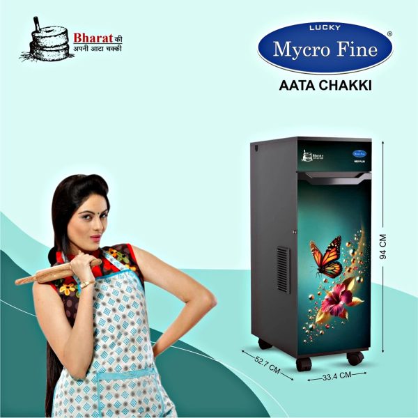 Mycrofine Neo Plus, 6.5 KG MS Grinding chamber with 6 Blade Rotter Cutter, 100% Copper Motor and Air Cooler High Tech Filter, Hibiscus