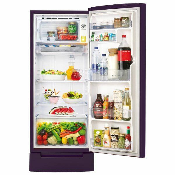Whirlpool 215 IMPRO ROY, 192 L 4 Star, Icemagic Pro Inverter Direct-Cool Single Door Refrigerator, With Base Drawer, Purple Antelia