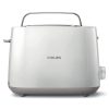 Philips HD2582, Two Slice Pop-Up Toaster with Bun Warmer, 8 Browing Settings and Cancel Button, White
