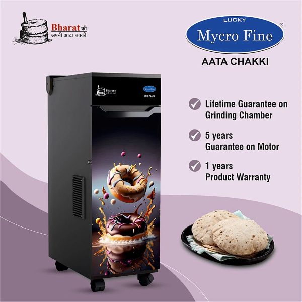 Mycrofine Rio Plus, 6.5 KG MS Grinding chamber with Vacuum Cleaner with 6 Blade Rotter Cutter, 100% Copper Motor and Soft Close Door, Doughnut