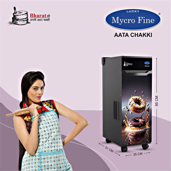 Mycrofine Rio Plus, 6.5 KG MS Grinding chamber with Vacuum Cleaner with 6 Blade Rotter Cutter, 100% Copper Motor and Soft Close Door, Doughnut
