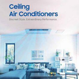 Samsung AC071NN1PKC, 2 Ton 2 Star One Way Cassette AC with Wind Free Technology and Long Air Throw, White