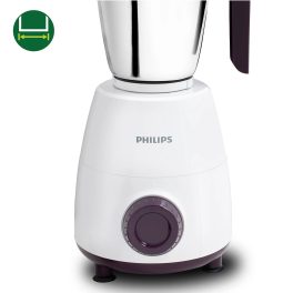 Philips HL7506/00, 500 Watt 2 Jar Mixer Grinder with Easy to assemble with dual lock system and Non-Slip Feet, White