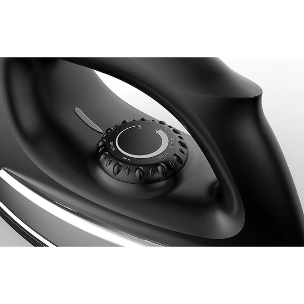 Philips GC181/80, 1000 Watt Heavy Weight Stainless Steel Dry Iron with Non- Stick Soleplate and Temperature Ready Light, Black